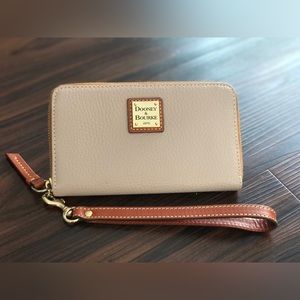 Dooney & Bourke Pebble Grain Large Zip Around Wristlet